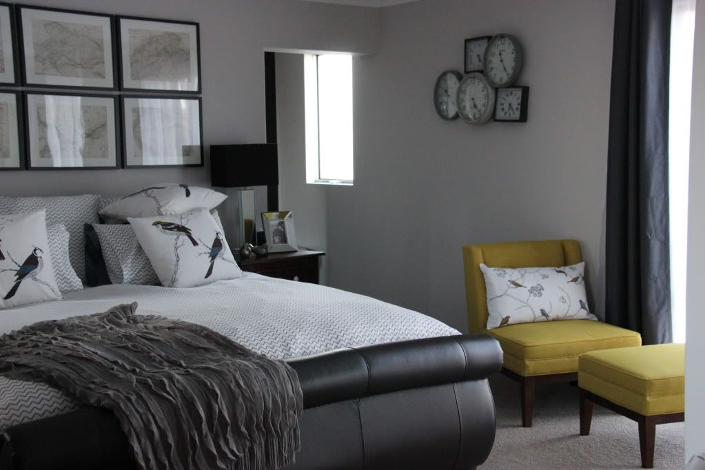 Miss Vintage S Ivory Tower Grey And Mustard Master Bedroom