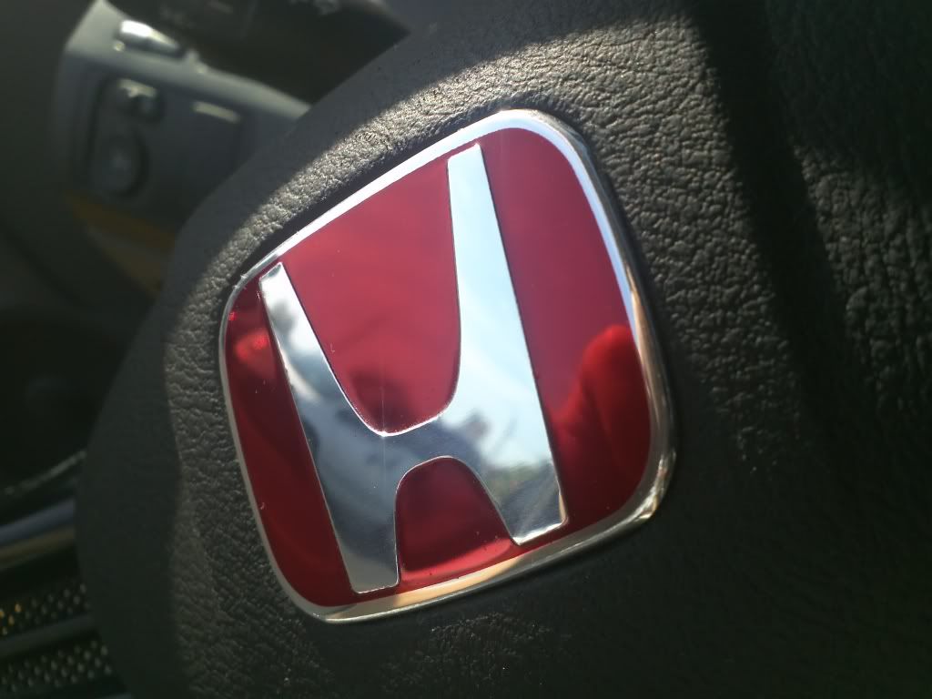 Emblems red honda steering wheel #3