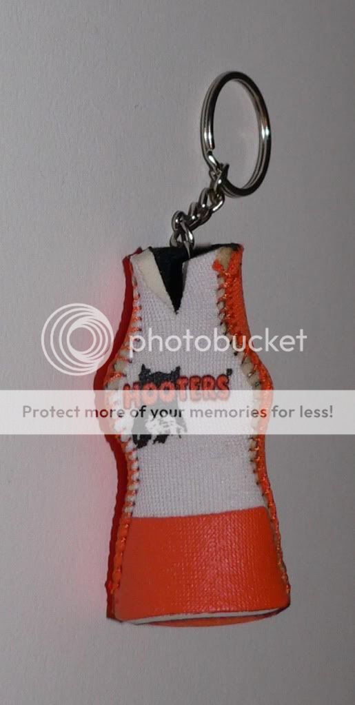 Hooters Girl Mini Koozie Key Chain / Lighter Holder  